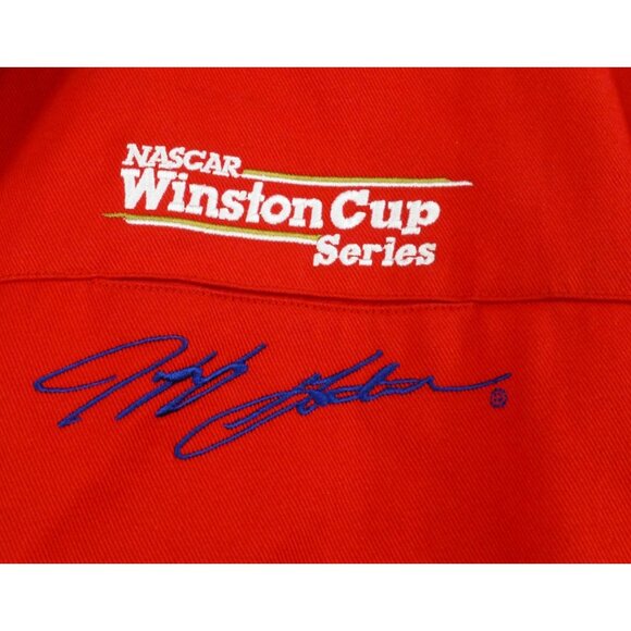 Jeff Gordon 24 DuPont Racing Jacket XL Chase Authentics 100% Cotton NASCAR Red/M - Picture 4 of 16